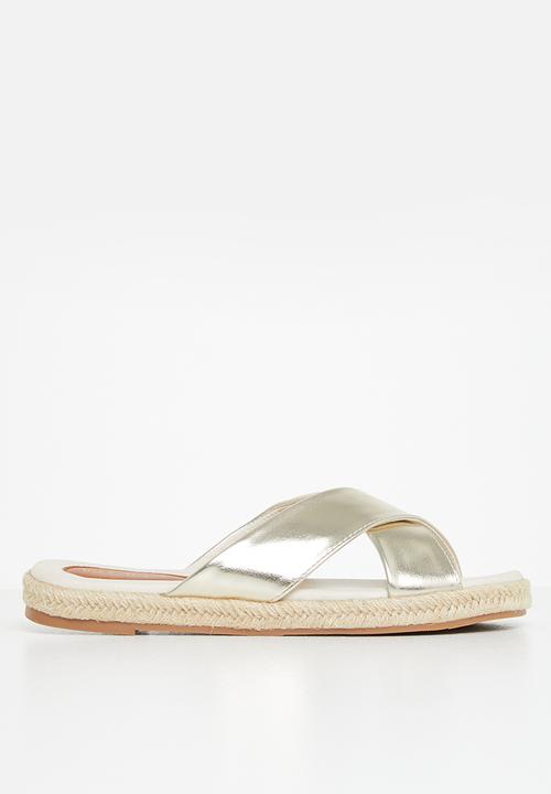 edit - Robyn espadrille mule - gold