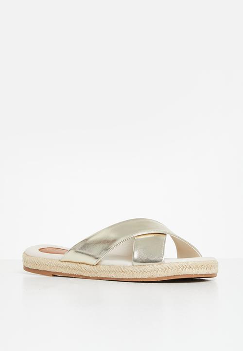 edit - Robyn espadrille mule - gold