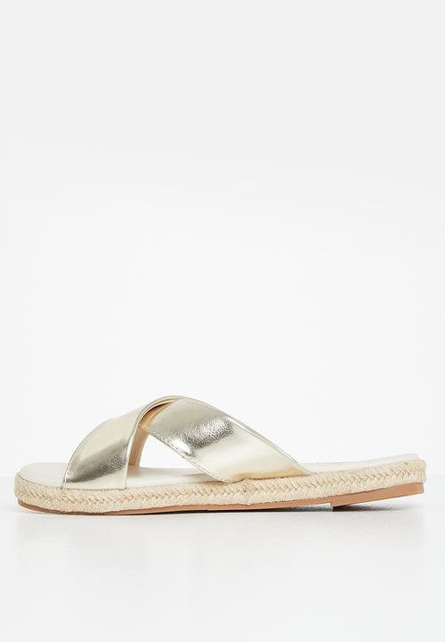 edit - Robyn espadrille mule - gold