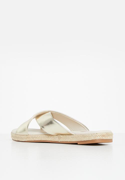 edit - Robyn espadrille mule - gold