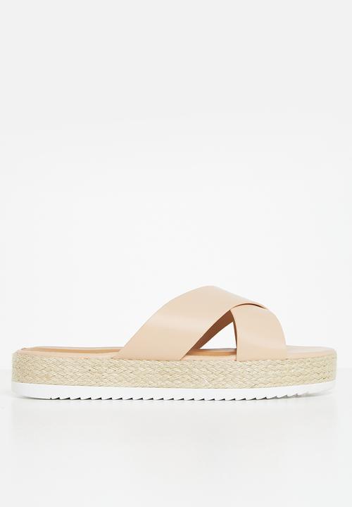 edit - Cross-strap espadrille - beige