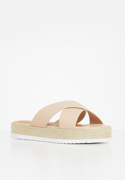 edit - Cross-strap espadrille - beige