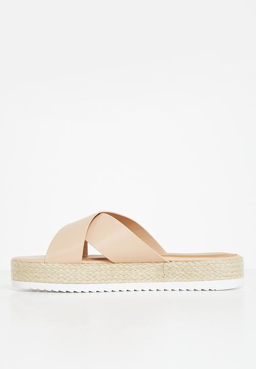 edit - Cross-strap espadrille - beige