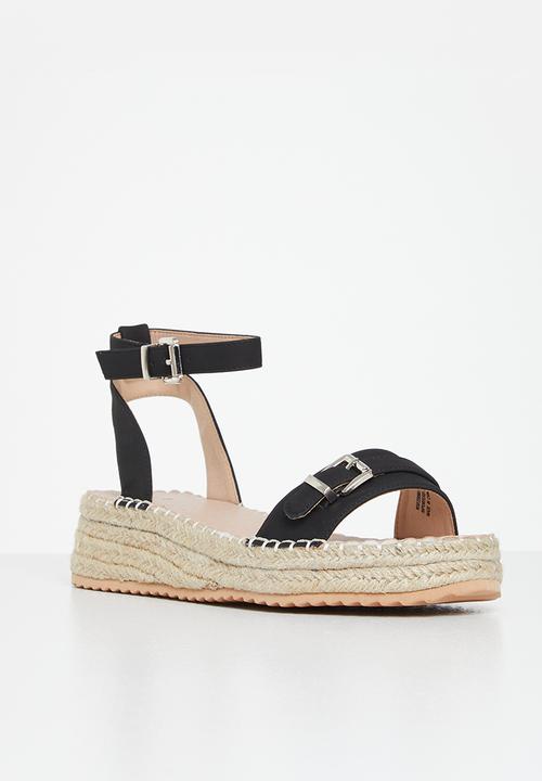 edit - Lina espadrille - black