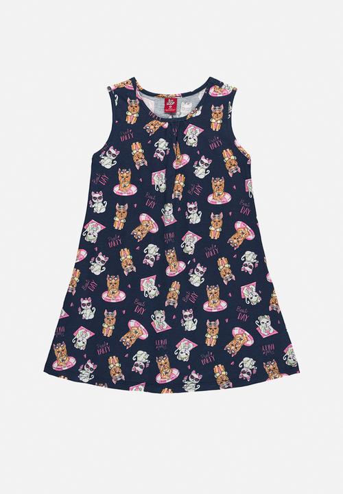 Bee Loop - Single jersey dress - dark blue 