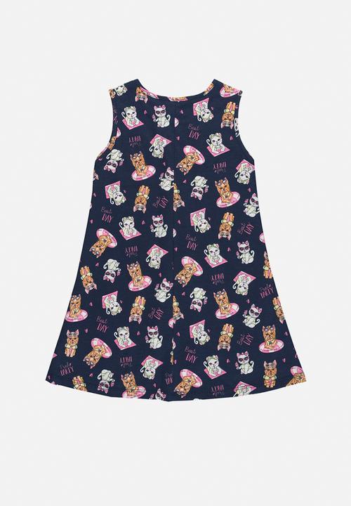 Bee Loop - Single jersey dress - dark blue 