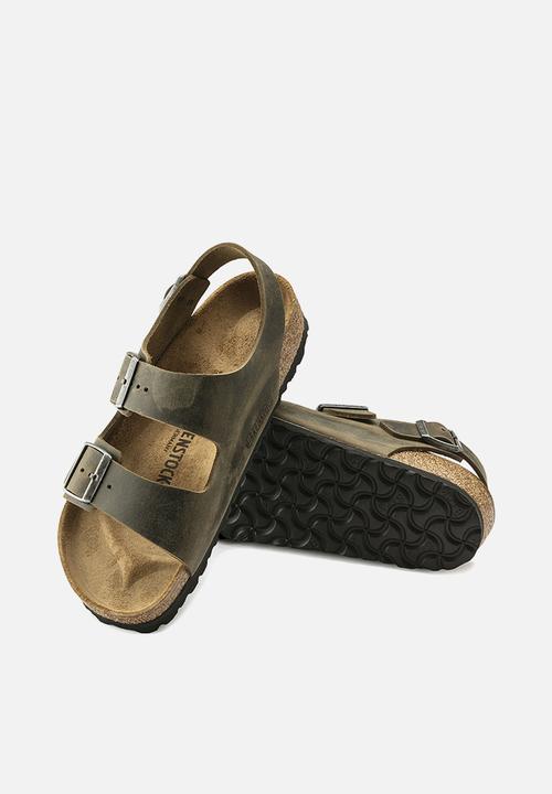 Birkenstock - Milano oiled leather regular - faded khaki