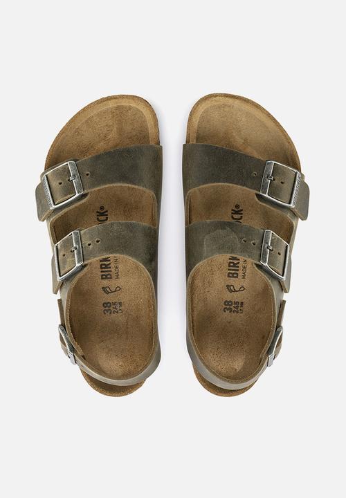 Birkenstock - Milano oiled leather regular - faded khaki