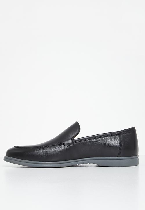 POLO - Casual leather slip on - black