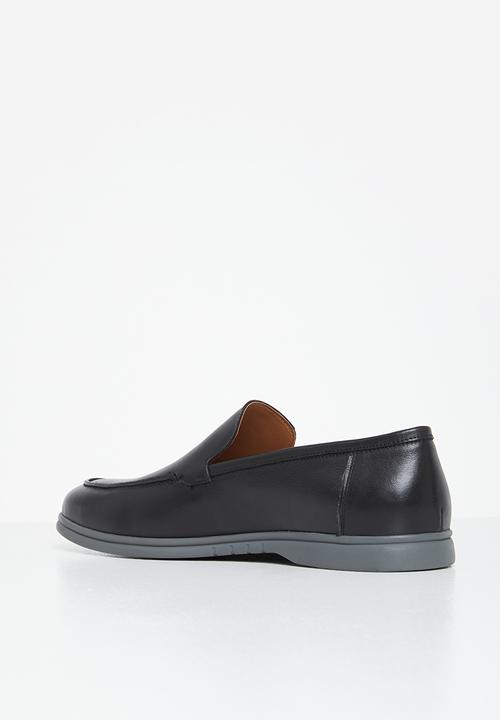 POLO - Casual leather slip on - black
