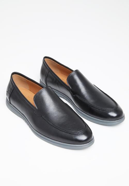POLO - Casual leather slip on - black