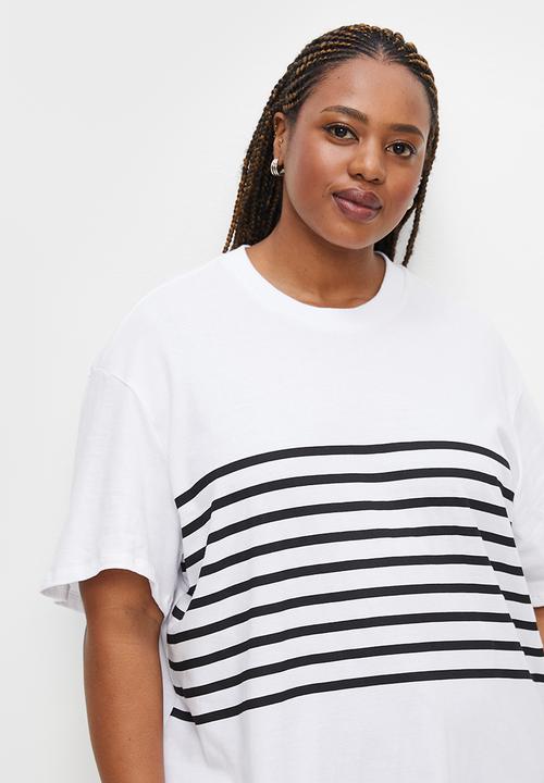 Superbalist - Bold stripe tee - black & white 