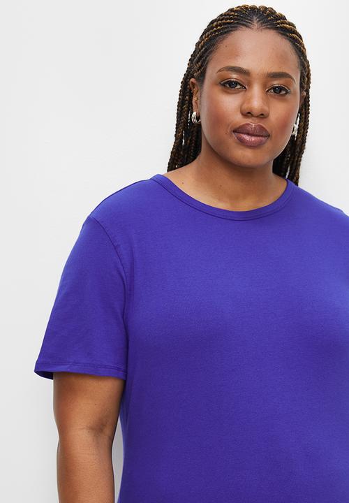 Superbalist - Basic fitted crew neck tee - blue