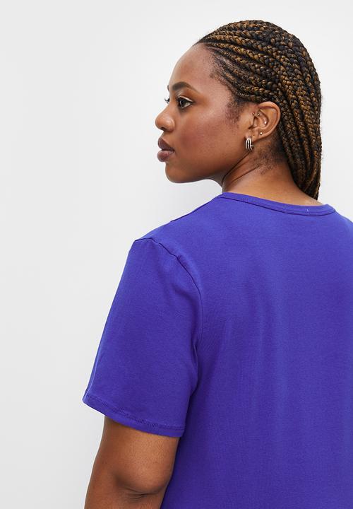 Superbalist - Basic fitted crew neck tee - blue