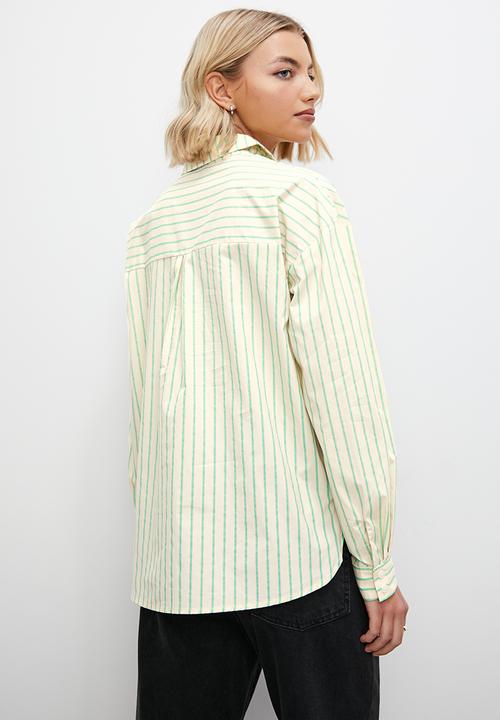 Superbalist - Striped shirt - green