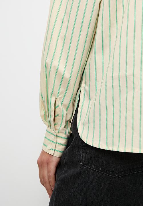 Superbalist - Striped shirt - green