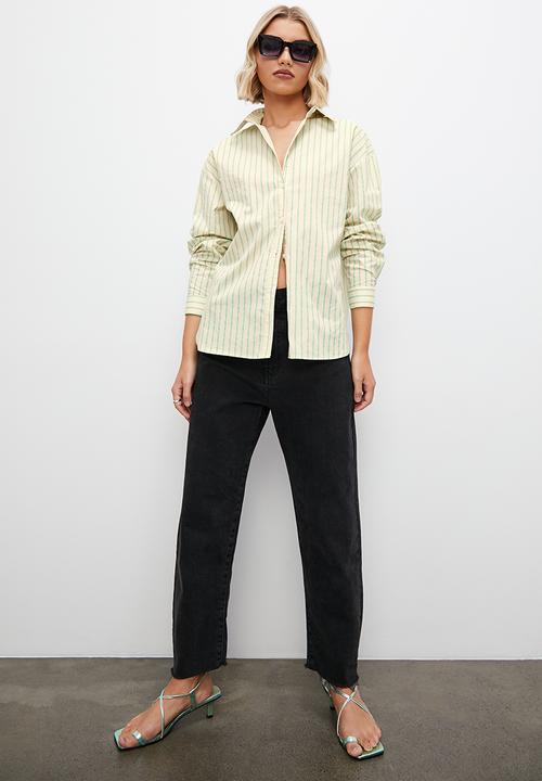 Superbalist - Striped shirt - green