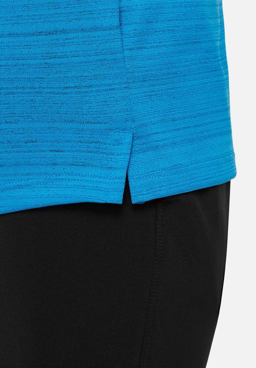 Nike - B nk df short sleeve miler top - laser blue