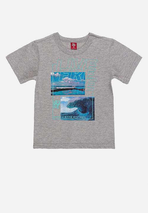 Bee Loop - Jersey T-shirt and shorts set - grey & navy 