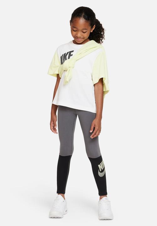 Nike - G nsw tee essntl boxy tee dnc - white/luminous green