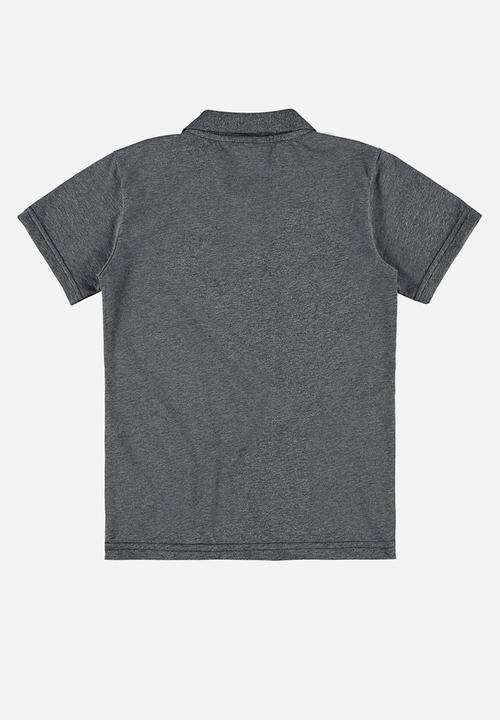 Quimby - Single jersey polo shirt - dark grey