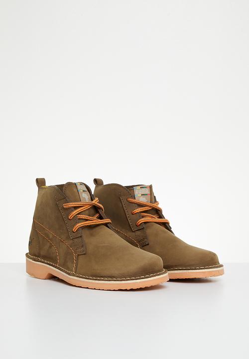 PUMA - Terrae mid jr tigers eye - deep apricot