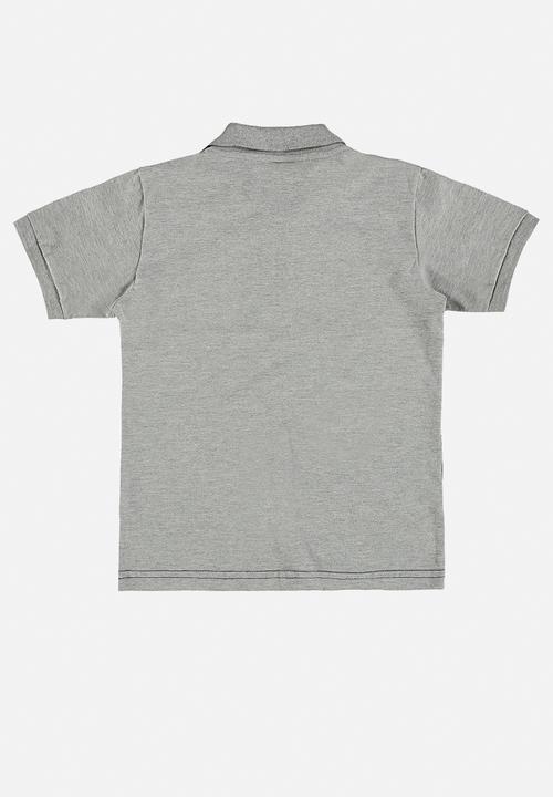 Quimby - Single jersey polo shirt - grey