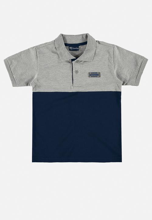 Quimby - Single jersey polo shirt - grey