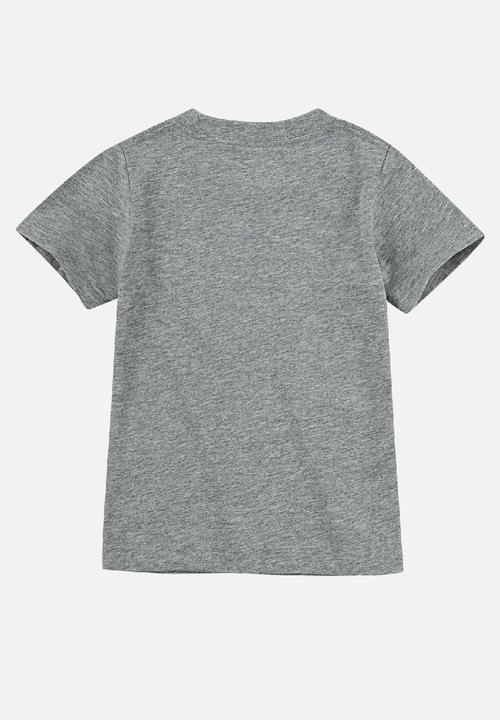 Nike - Nkb jdi swoosh split tee - dark grey heather