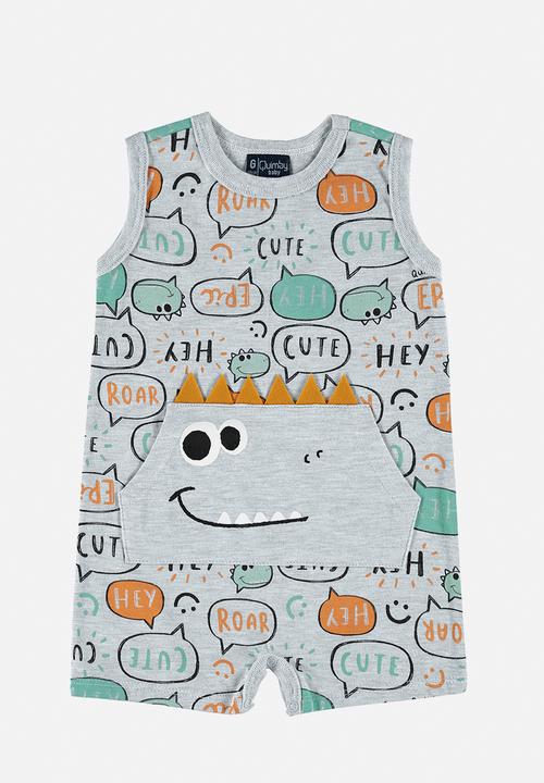 Quimby - Single jersey romper - grey