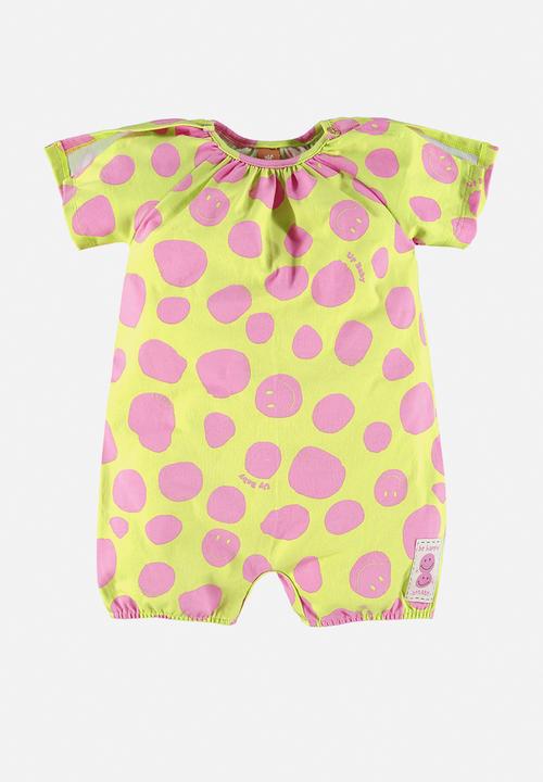 UP Baby - Romper and headband - citrus green
