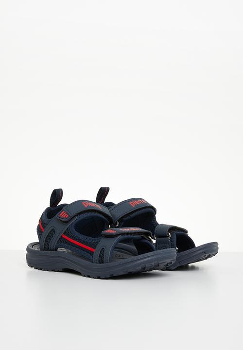 Pierre Cardin - Double strap sandal - red & black