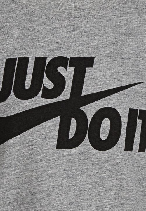 Nike - Nkb jdi swoosh split tee - dark grey heather