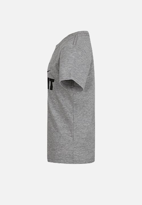 Nike - Nkb jdi swoosh split tee - dark grey heather