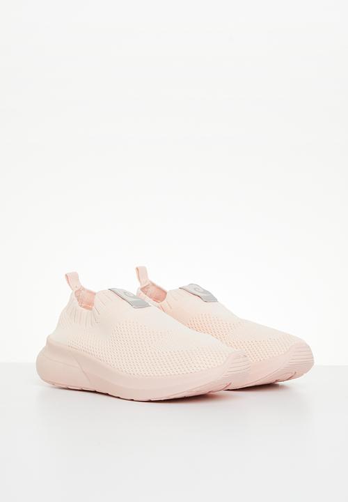 Pierre Cardin - Girls woven slip on sneaker - pink & white