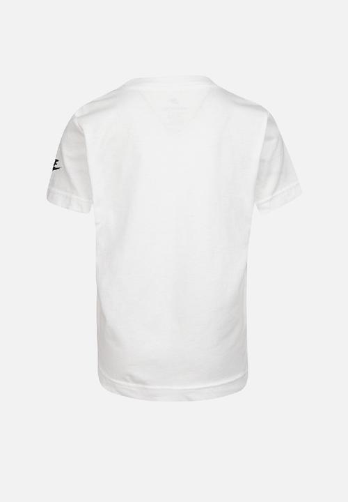 Nike - Faux jersey mesh futura short sleeve te - white