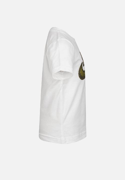 Nike - Faux jersey mesh futura short sleeve te - white