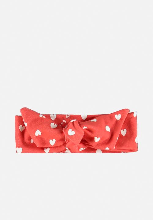 UP Baby - Bodysuit, shorts & headband set - off white & red