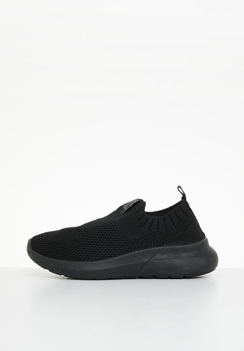 Pierre Cardin - Woven slip on sneaker - black 
