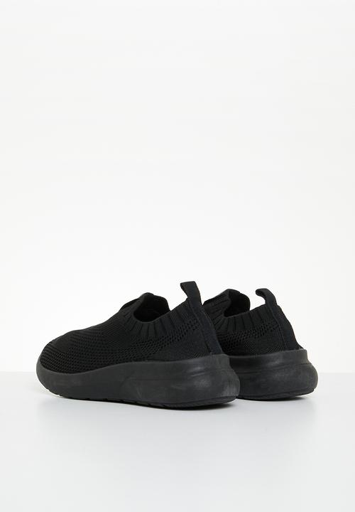 Pierre Cardin - Woven slip on sneaker - black 