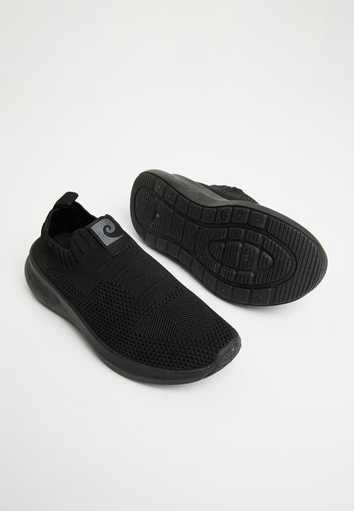 Pierre Cardin - Woven slip on sneaker - black 