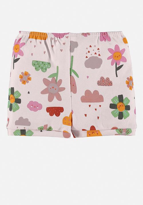 UP Baby - Soft jersey cotton shorts - light pink