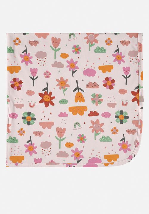 UP Baby - Soft jersey cotton blanket - light pink