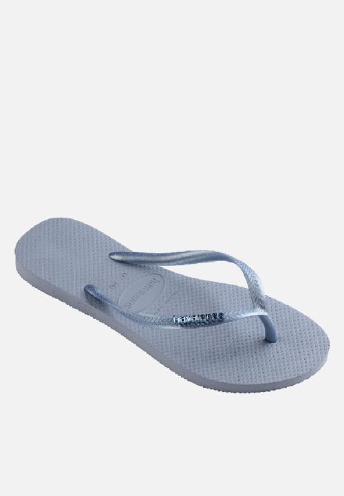 Havaianas - Slim logo metallic - ashley blue