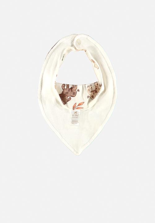 UP Baby - Soft jersey cotton bib - off white