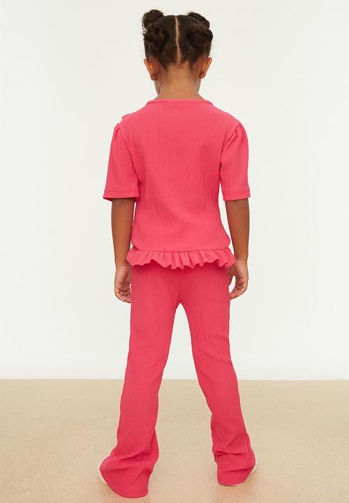 Trendyol - Girls bottom and top set - fuschsia