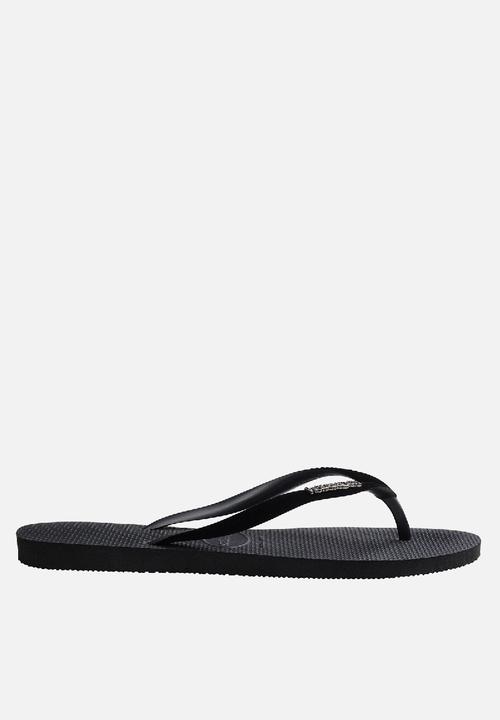 Havaianas - Slim velvet - black & dark metallic grey
