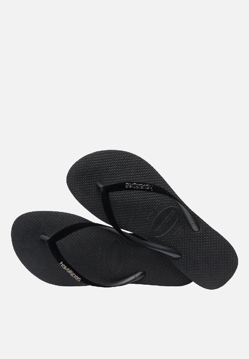 Havaianas - Slim velvet - black & dark metallic grey