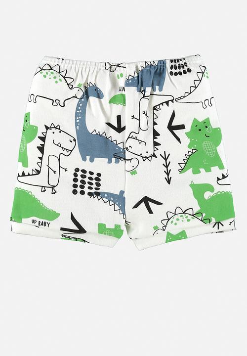 UP Baby - Soft jersey cotton shorts - off white