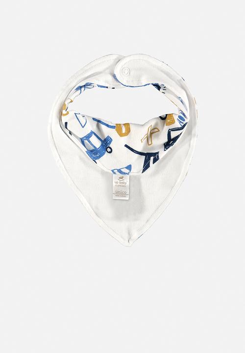 UP Baby - Soft jersey cotton bib - white
